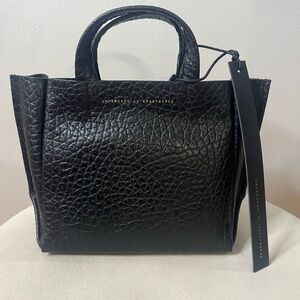 Ampersand As Apostrophe Micro Tote Black Buffalo Textured Bag MSRP$473 SOLD OUT